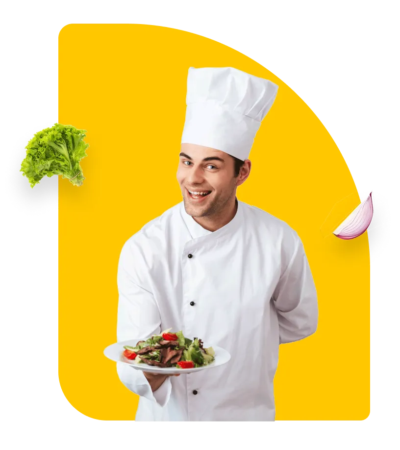 Chef preparing food